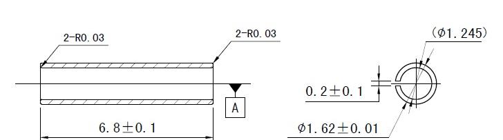 LC Standard Ceramic Sleeve Drawing